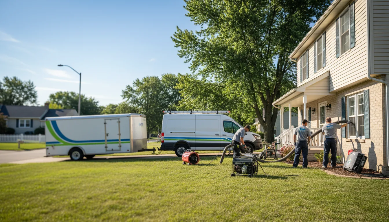 Flooded Basement Restoration And Cleanup With Repair in Monrovia, IN near me
